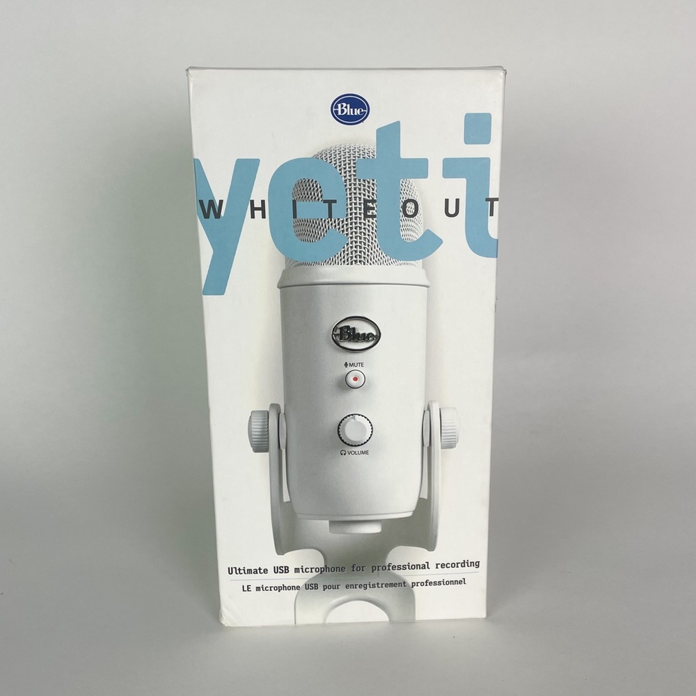 Yeti Microphone Blue Whiteout With Original Packaging And All Parts Included
